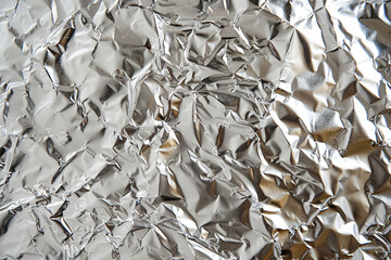 Generative ai on theme of beautiful texture metal creasy foil, design natural abstract background