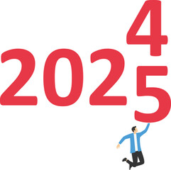 Year 2025, new year, achievement.

