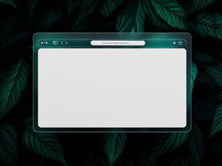 3D rendered website presentation base for mockup