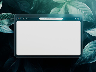 3D rendered website presentation base for mockup