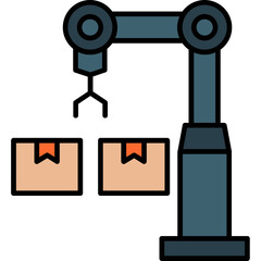 Industrial Robot Icon