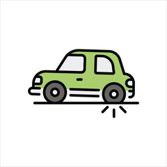 Flat Tire vector icon
