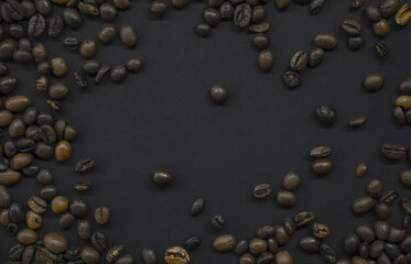 Coffee beans background