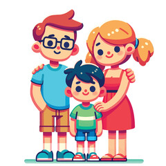 illustration of a parent hugging a child