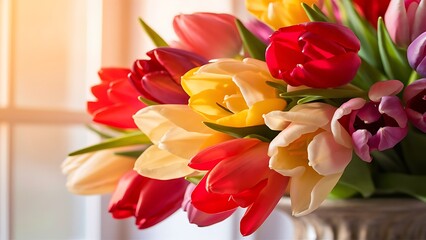 Fototapeta premium Bunch of tulips