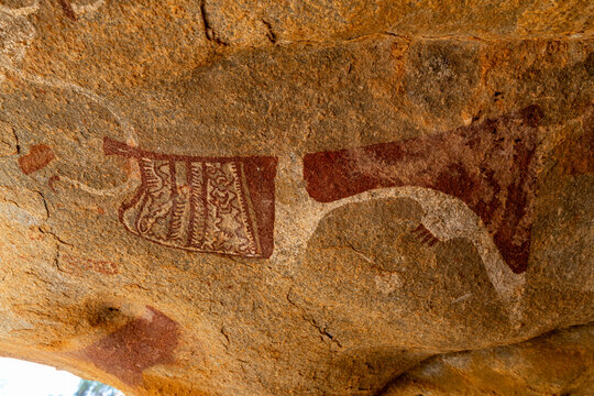 Rock art paintings of Laas Geel, near Hargeisa, Somaliland, Somalia