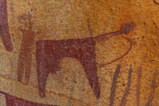 Rock art paintings of Laas Geel, near Hargeisa, Somaliland, Somalia