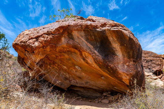 Rock art paintings of Laas Geel, near Hargeisa, Somaliland, Somalia