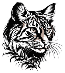 Fototapeta premium PNG Cat drawing animal mammal.