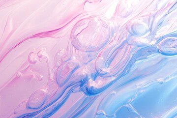Abstract water droplets in colorful and various art