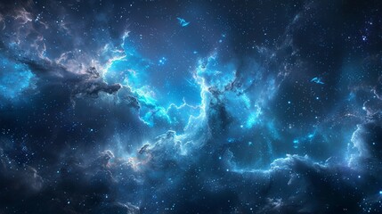 Obraz premium Generate an image featuring a futuristic starscape