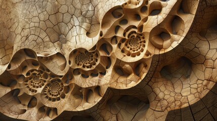 Generate an image featuring geometric forms and textured surfaces