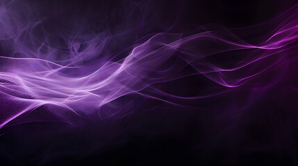 Abstract purple smoke on black background.