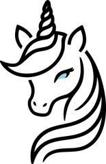 captivating logo of a unicorn