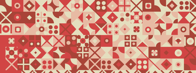 Flat abstract geometric background with abstract shapes