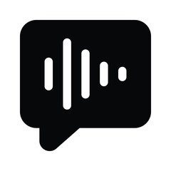 Get this beautifully designed icon of voice recognition, customizable vector