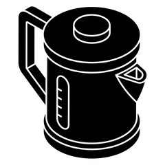 An icon design of electric kettle 