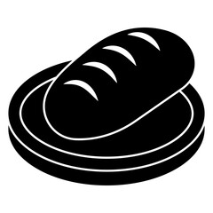 Premium design icon of bread