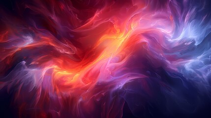 Obraz premium Digital technology translucent dreamy flowers and plants abstract graphics poster web page PPT background