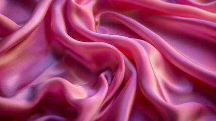 Fototapeta premium Smooth pink and purple silk fabric with elegant folds