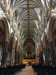 interior of the cathedral Lincoln
