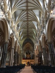 interior of the cathedral Lincoln