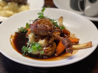 duck leg fancy dining photo