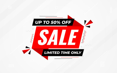 Sale banner template design vector illustration, Special offer sale tag,  sale offer banner. Sale Discount template for marketing promotion, retail, store, shop, online store, or website.