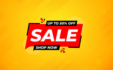 Sale banner template design vector illustration, Special offer sale tag,  sale offer banner. Sale Discount template for marketing promotion, retail, store, shop, online store, or website.