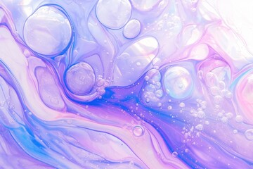 Water droplets in abstract form and vibrant creation