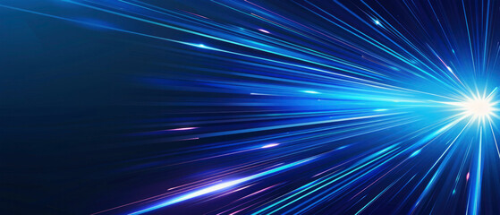 Abstract speed futuristic motions texture illustration concept - Neon colored lines, purple and blue moving strokes or lasers on black background