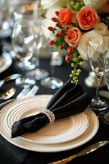 An Elegant Dining Touch. dinner table setting