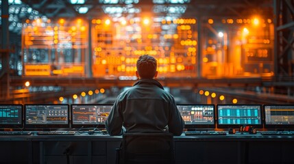 Factory workers wearing safety gear, operating heavy machinery in a metalworking plant, emphasizing industrial safety.
