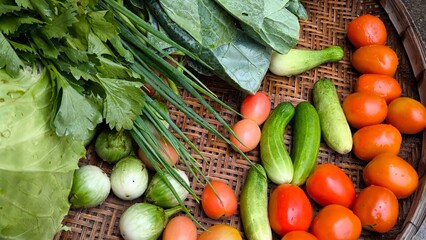 Fresh vegetables, natural food for cooking