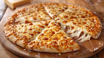 delicious cheese pizza