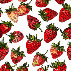 strawberry multi colors, seamless, pattern, wallpaper, cute design for fabric, abstract, design food 