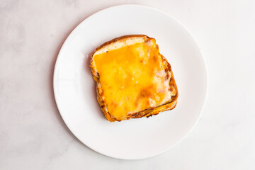 Croque Monsieur ham and cheese sandwich
