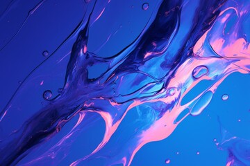 Colorful abstract water droplets in vibrant creation