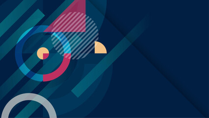Flat geometric background