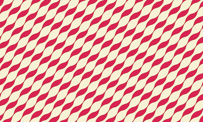 3d seamless patterned wallpaper red and cream diagonal swishes, old fashion hard candy sticks effect