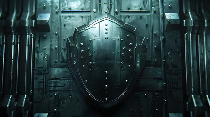 Fototapeta premium Shield symbolizing data security