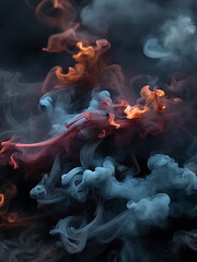 Obraz premium dark color smoke 