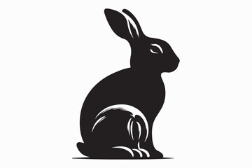 A vector silhouette of Rabbit