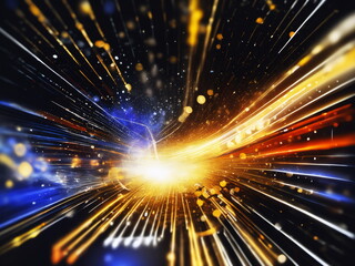 Fototapeta premium Abstract background ideal for digital, technologies, scientific, neural networks, AI, network, data transmission and analysis, audio and visual representations.