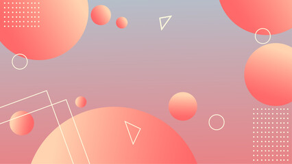 Vector abstract retro geometric shape background wallpaper, Abstract background with gradient shapes