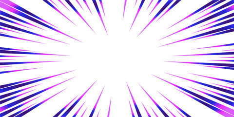 紫色のグラデーションの集中線の素材