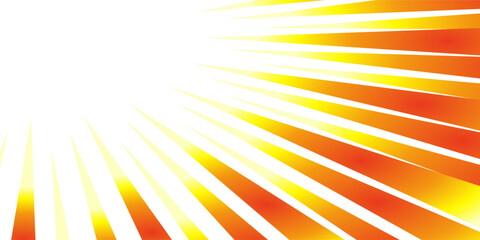 Obraz premium 赤と黄色のグラデーションの集中線の素材