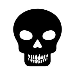 head skeleton vector icon 
