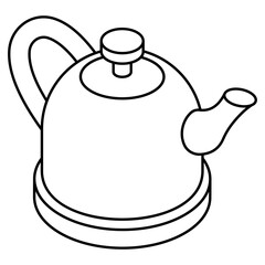 Creative design icon of teapot