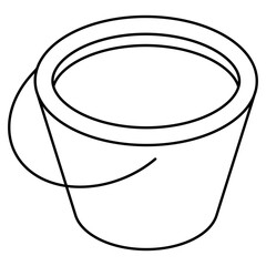 Premium design icon of bucket